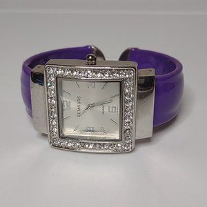 Silver Tone With Purple Band Rumours Watch